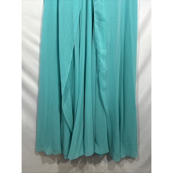 NWT $1095 Sachin & Babi [ 8 ] Lavina Beaded Gown with Cape in Turquoise‎ #J1528 - Picture 15 of 16